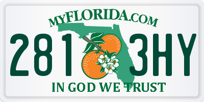FL license plate 2813HY