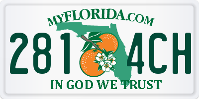 FL license plate 2814CH