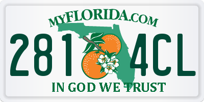 FL license plate 2814CL