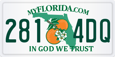 FL license plate 2814DQ