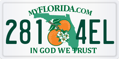 FL license plate 2814EL