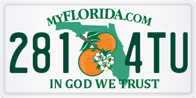 FL license plate 2814TU