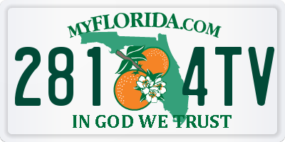 FL license plate 2814TV
