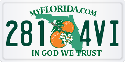 FL license plate 2814VI