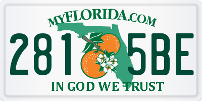 FL license plate 2815BE