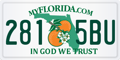 FL license plate 2815BU