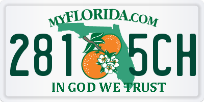FL license plate 2815CH