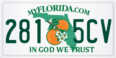 FL license plate 2815CV