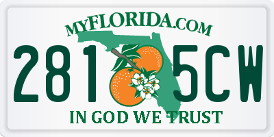 FL license plate 2815CW
