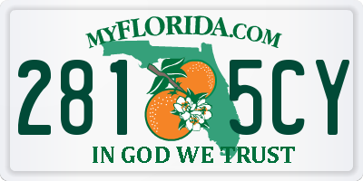 FL license plate 2815CY