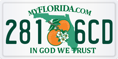 FL license plate 2816CD