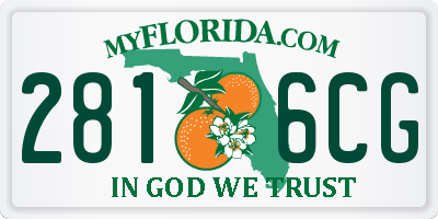 FL license plate 2816CG