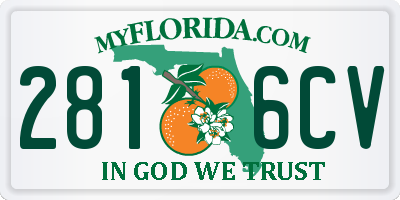 FL license plate 2816CV