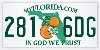 FL license plate 2816DG
