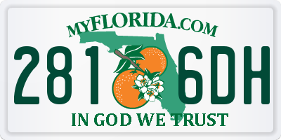 FL license plate 2816DH