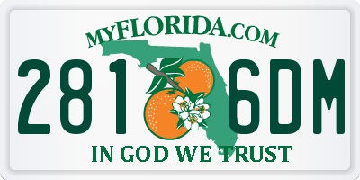 FL license plate 2816DM