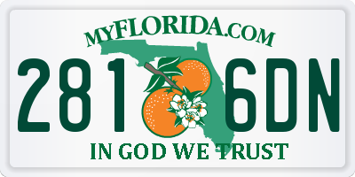 FL license plate 2816DN