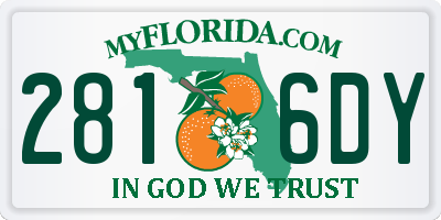 FL license plate 2816DY