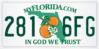 FL license plate 2816FG