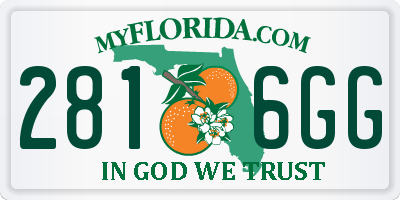 FL license plate 2816GG