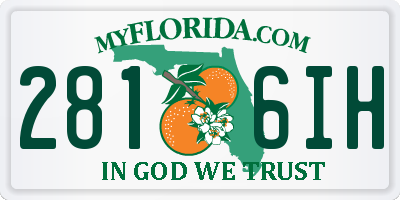 FL license plate 2816IH