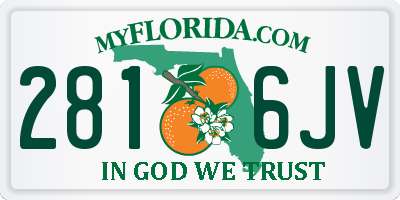 FL license plate 2816JV