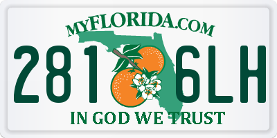 FL license plate 2816LH