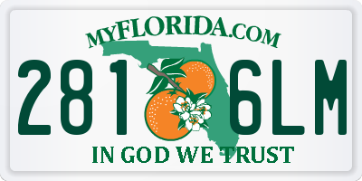 FL license plate 2816LM