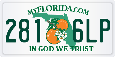 FL license plate 2816LP