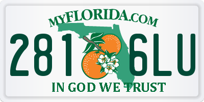 FL license plate 2816LU