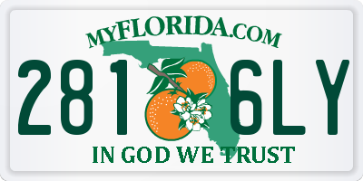 FL license plate 2816LY