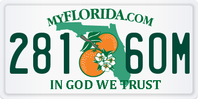 FL license plate 2816OM