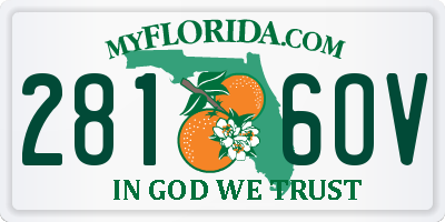FL license plate 2816OV