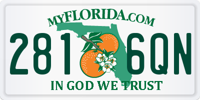 FL license plate 2816QN