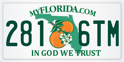 FL license plate 2816TM
