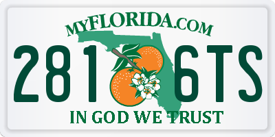 FL license plate 2816TS