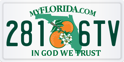 FL license plate 2816TV
