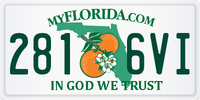 FL license plate 2816VI