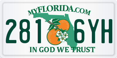 FL license plate 2816YH