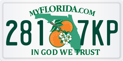 FL license plate 2817KP