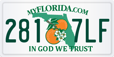 FL license plate 2817LF