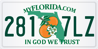 FL license plate 2817LZ