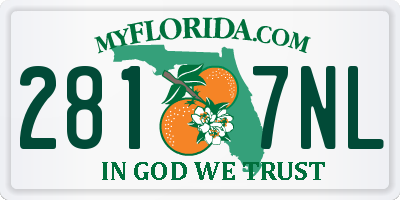FL license plate 2817NL