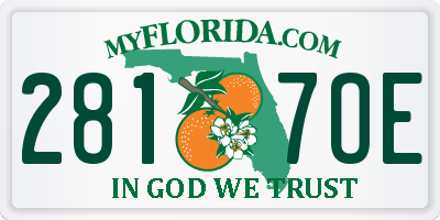 FL license plate 2817OE