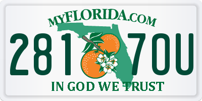 FL license plate 2817OU