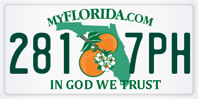 FL license plate 2817PH