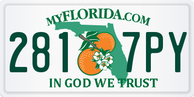 FL license plate 2817PY
