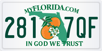 FL license plate 2817QF