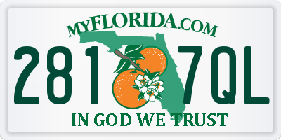 FL license plate 2817QL