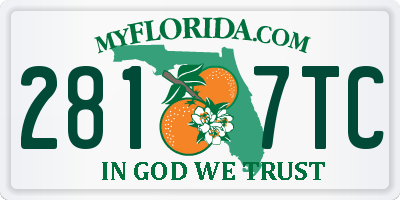 FL license plate 2817TC